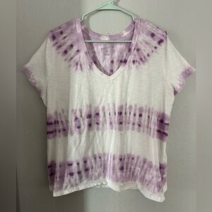 Universal Thread Tie Dye Purple White T-Shirt XXL